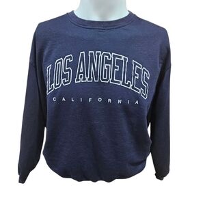 SHEIN Blue‎ Crewneck Sweater Los Angeles Size Medium
